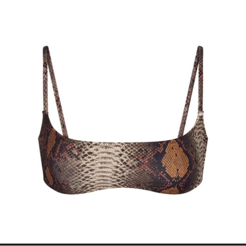 Skims recycled swim desert snake print top